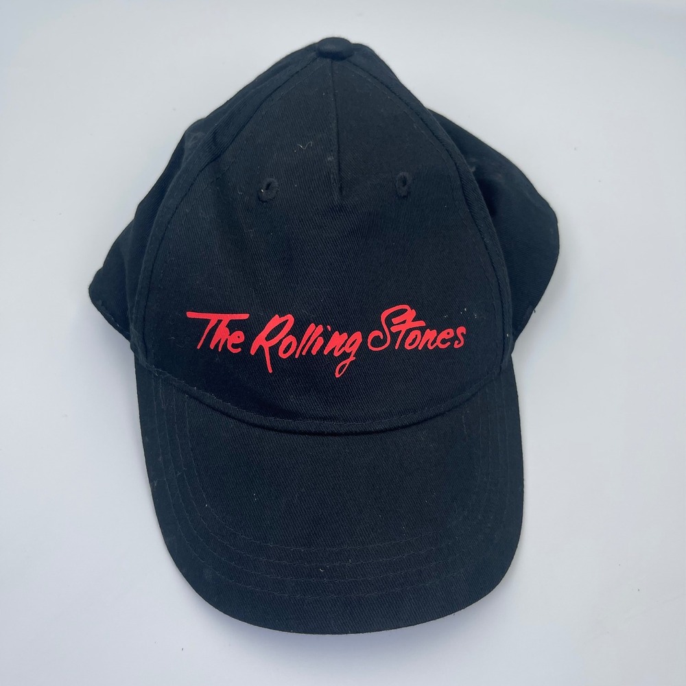 H&M The Rolling Stones Hat Kids 8-14 Black Snapback Band Logo Cap